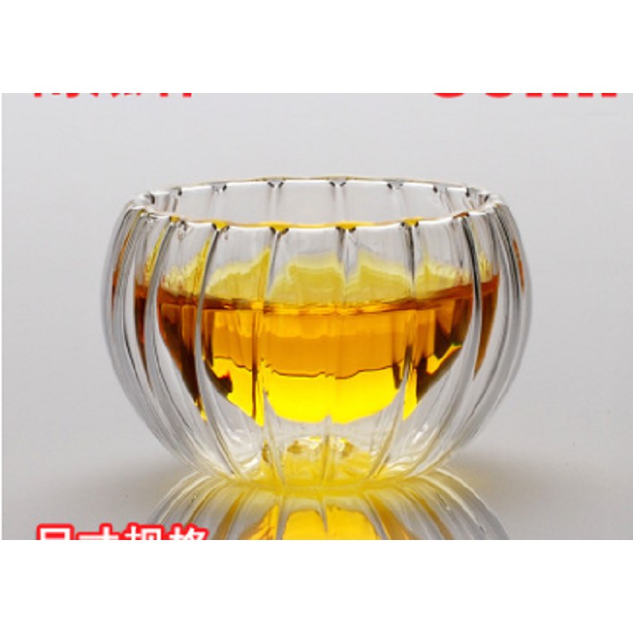 Ly trà tròn hai lớp chống nóng L005